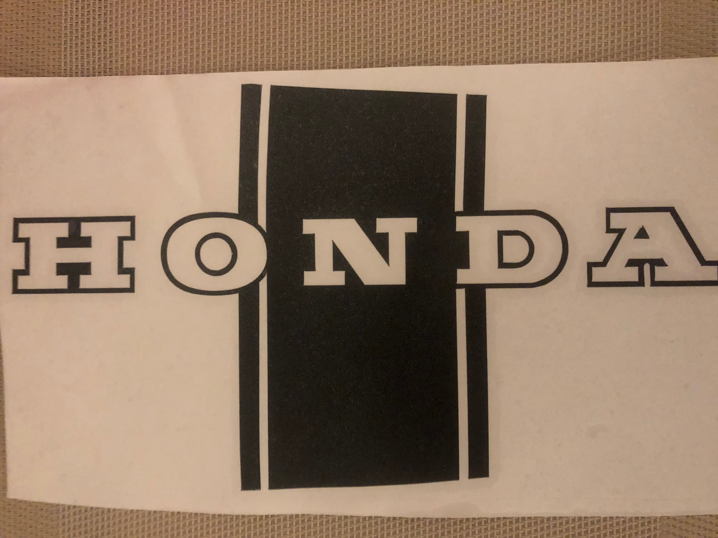 Autocollant HONDA DAX neuf noir