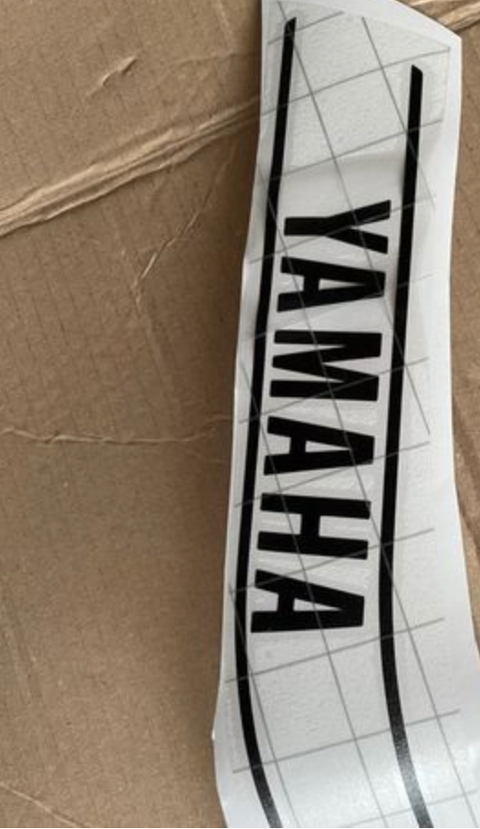 Autocollant noir yamaha Chappy neuf