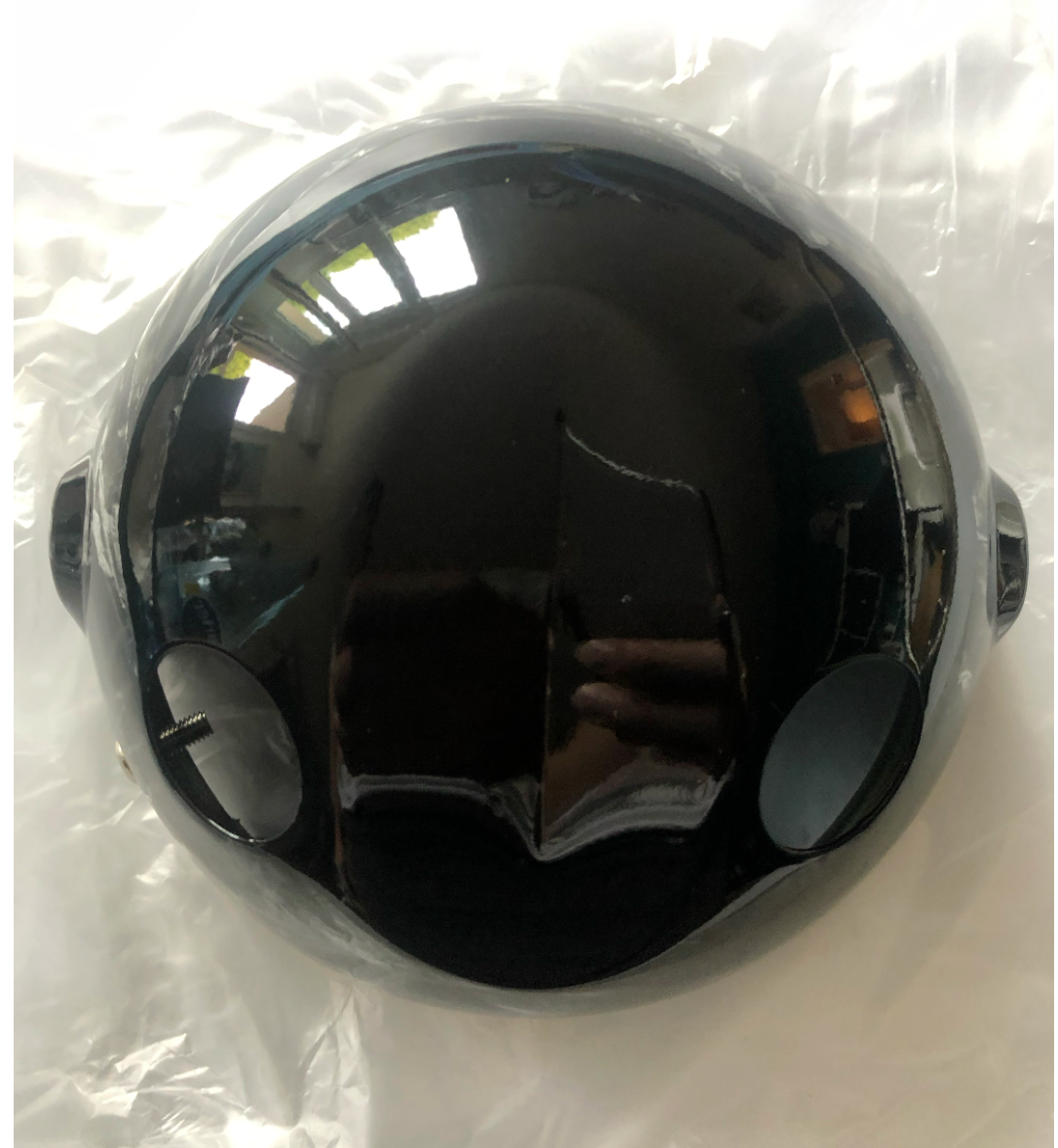 Bol de phare noir neuf Yamaha Chappy