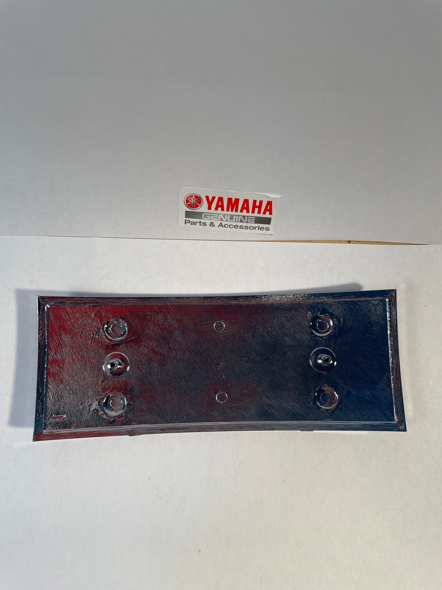 Emblème pour le pot d'échappement neuf d'origine Yamaha Chappy