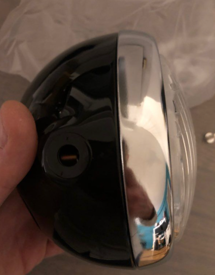 Phare Complet Noir – Refabrication Identique Yamaha Chappy