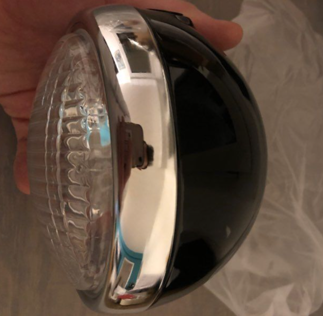Phare Complet Noir – Refabrication Identique Yamaha Chappy