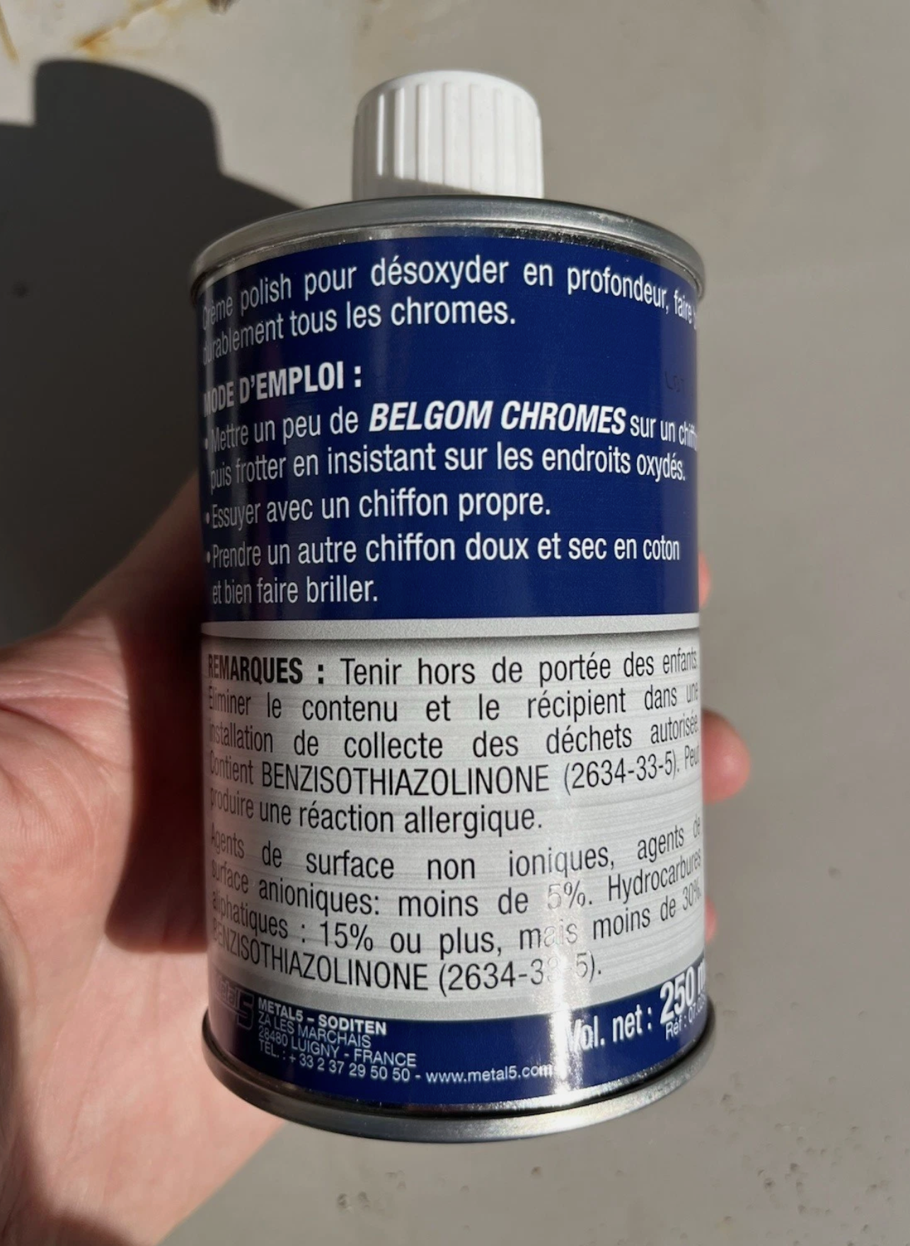 Rénovateur Chrome Belgom – Spécial voitures et motos anciennes