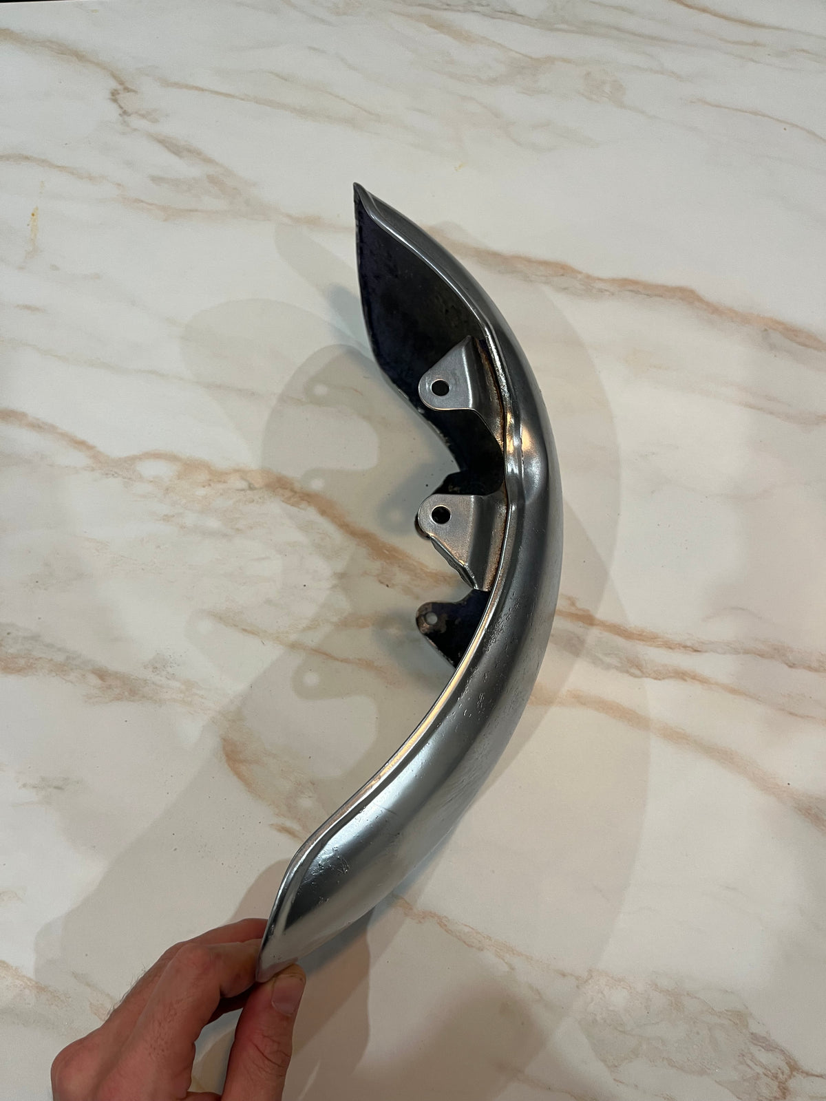 Garde-Boue Avant d’Origine – Yamaha Chappy – Chrome Vintage Rare
