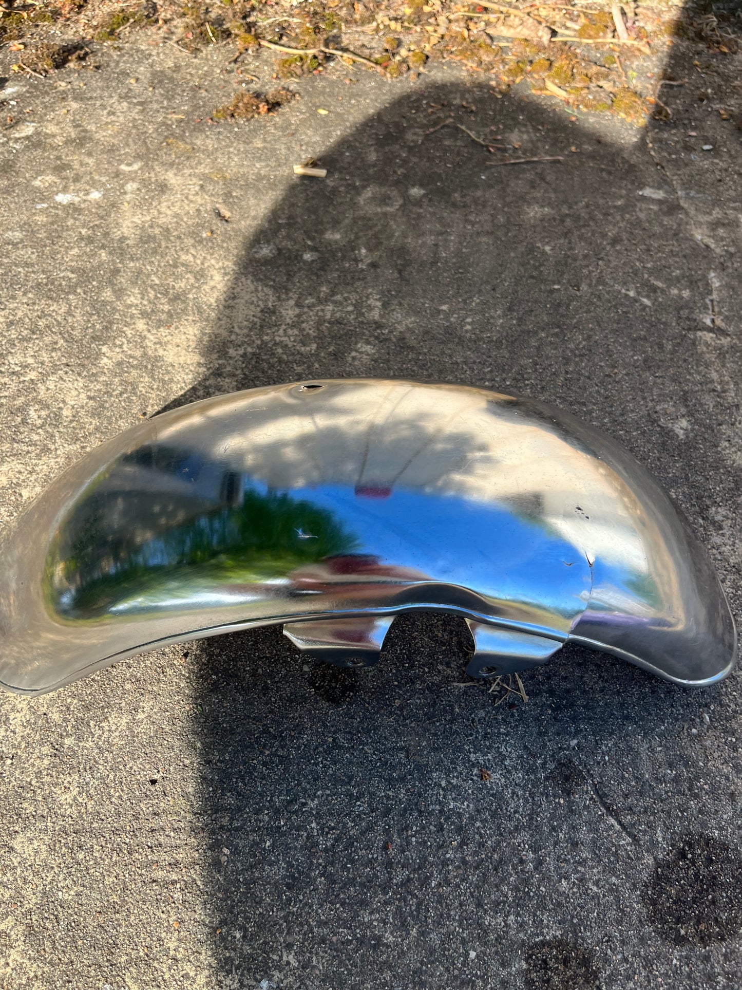 Garde-Boue Avant d’Origine – Yamaha Chappy – Chrome Vintage Rare