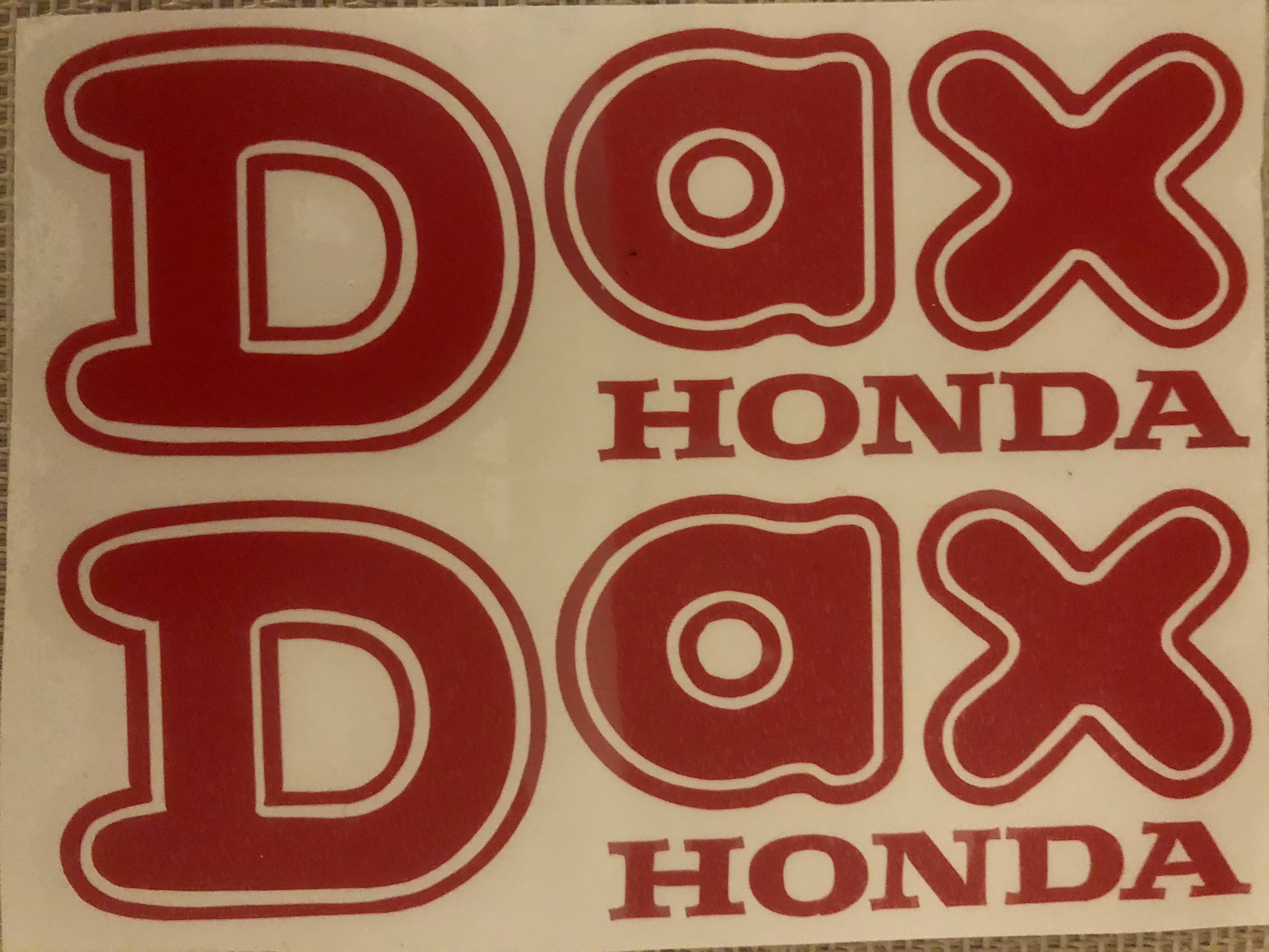 Autocollant DAX HONDA neuf d'origine 