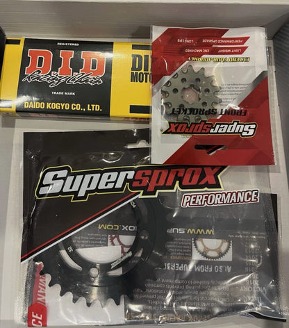 Kit Chaîne Complet DID Yamaha Chappy 50 LB II 13F 3WH (1980-1995) 