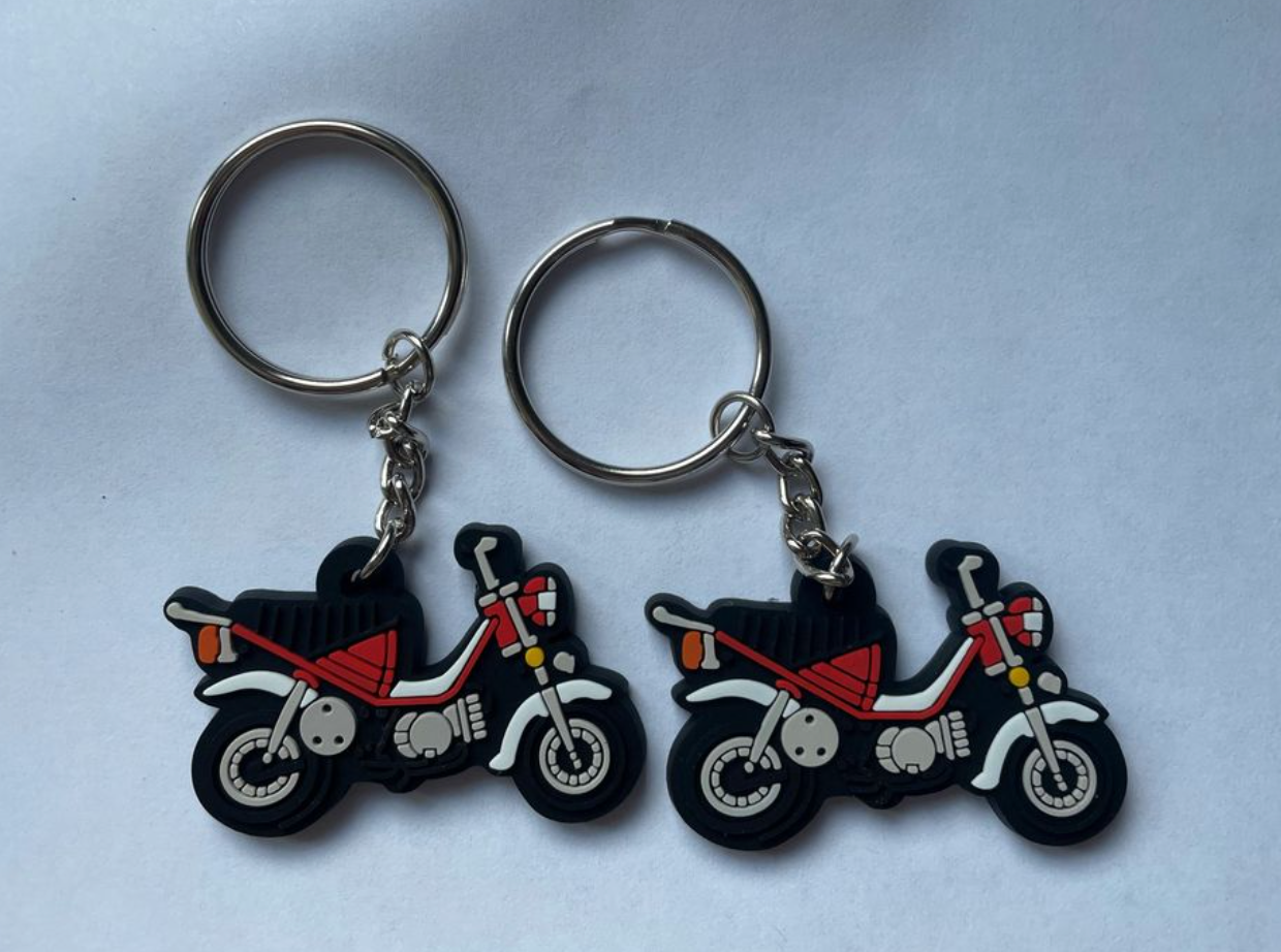 Lot de 2 Porte-Clés Yamaha Chappy – Coloris Rouge