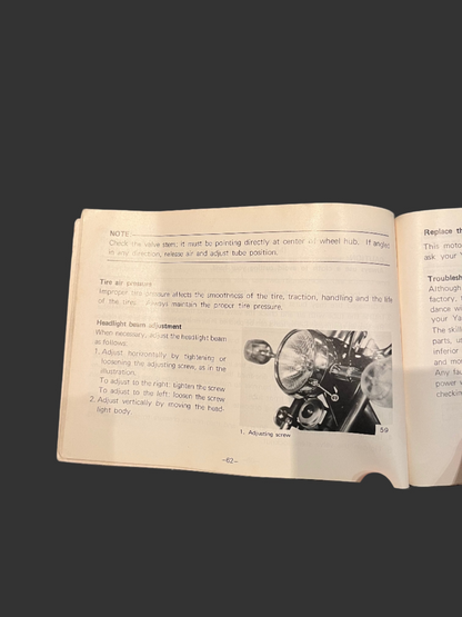 Manuel Revue Technique Yamaha Chappy 80cc D’époque