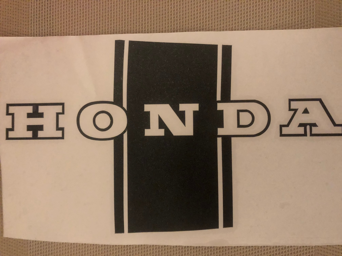 Paire Autocollants noir neuf Dax Honda
