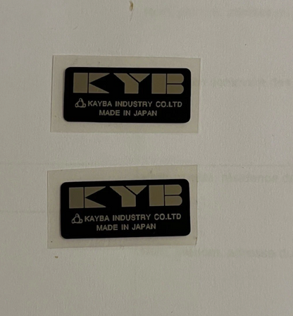 Paire d’Autocollants Amortisseurs KYB (Made in Japan) - Chappy Yamaha 