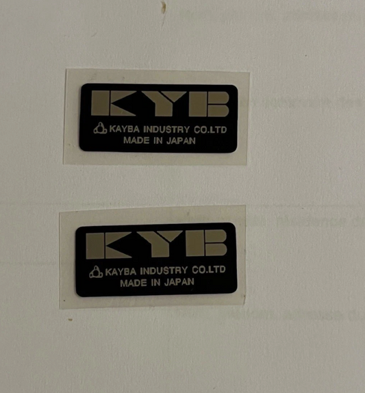 Paire d’Autocollants Amortisseurs KYB (Made in Japan) - Chappy Yamaha 