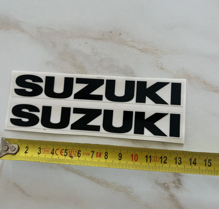 Paire d'autocollants de cadre Suzuki VanVan RV90 neuve