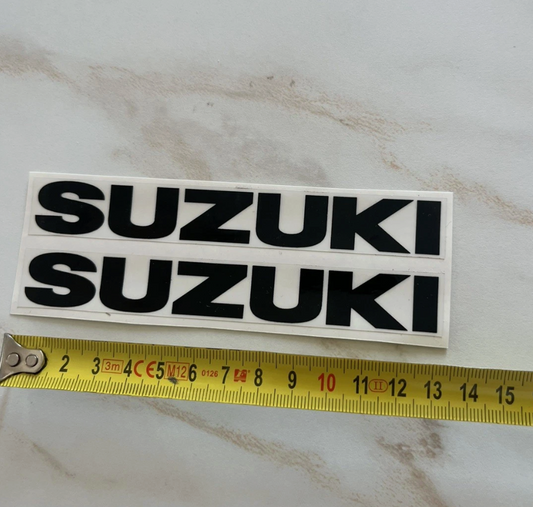 Paire d'autocollants de cadre Suzuki VanVan RV90 neuve