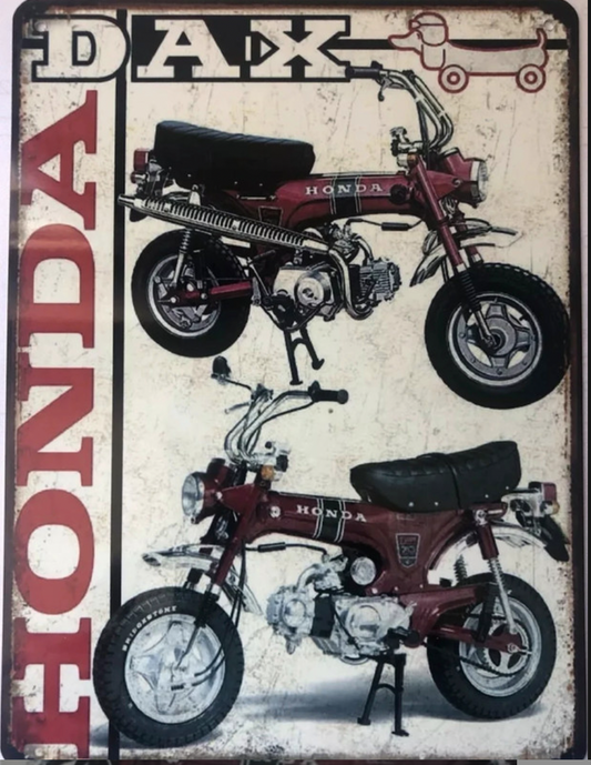 Plaque Honda Dax de décoration
